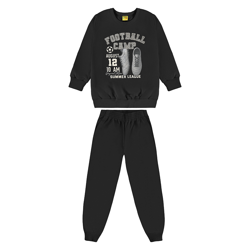 Conjunto Juvenil Rovitex Blusão Estampa Football e Calça