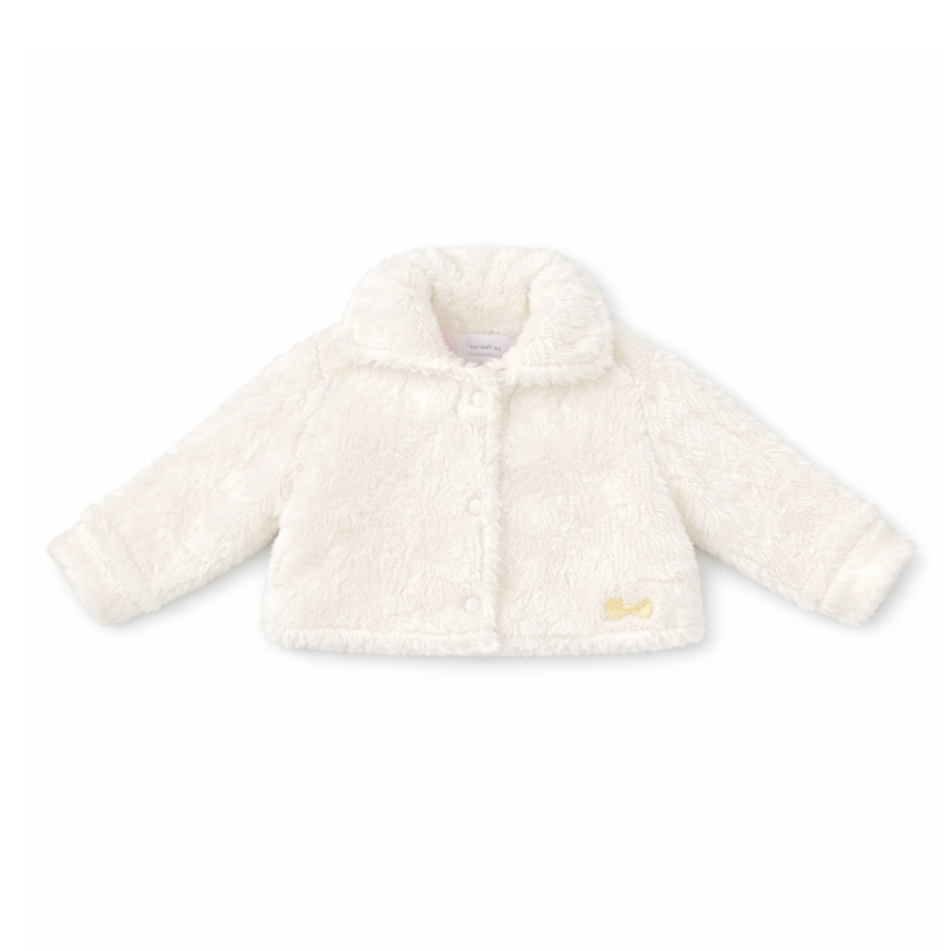 Casaco Infantil Cattai Pelo com Gola Fio Lurex