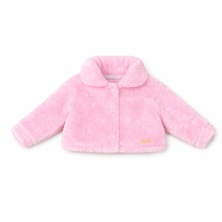 Casaco Infantil Cattai Pelo com Gola Fio Lurex