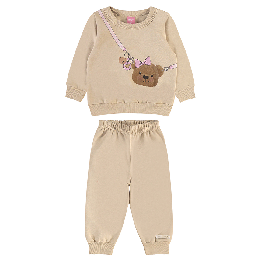 Conjunto Bebê Kamylus Blusão Estampa Ursa E Calça