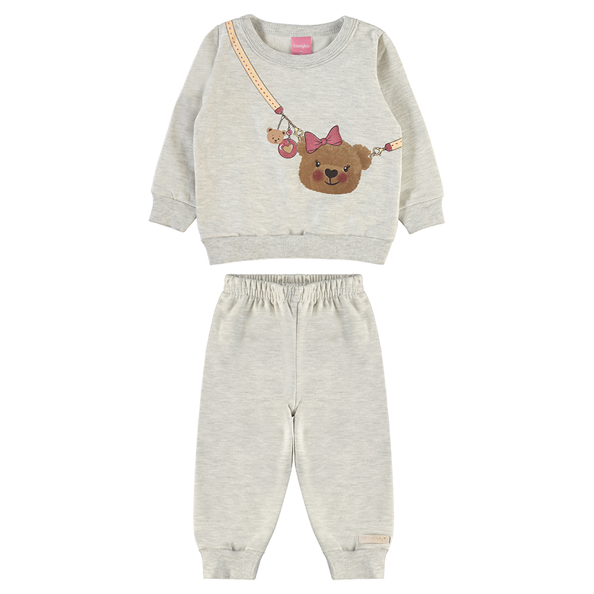 Conjunto Bebê Kamylus Blusão Estampa Ursa E Calça