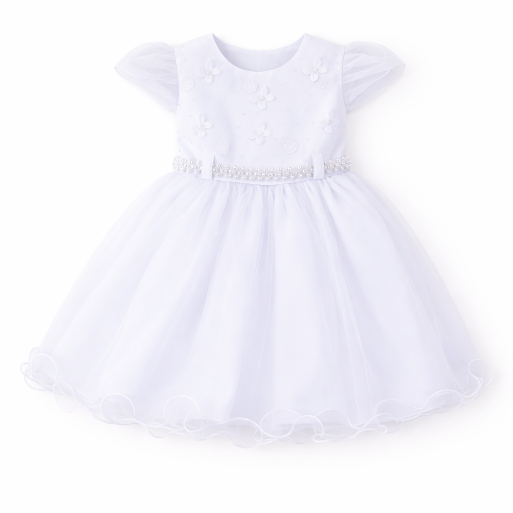 Vestido Bebê Menina Bonita Aplique Borboletas