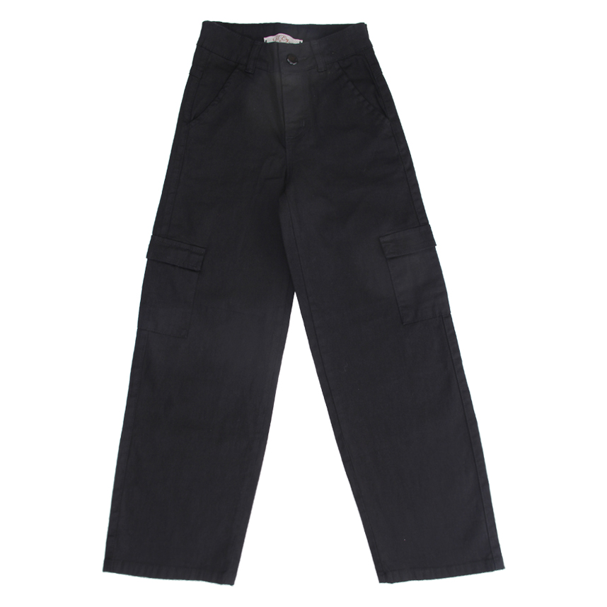 Calça Sarja Juvenil Tom Ery Wide Leg com Bolso Lateral