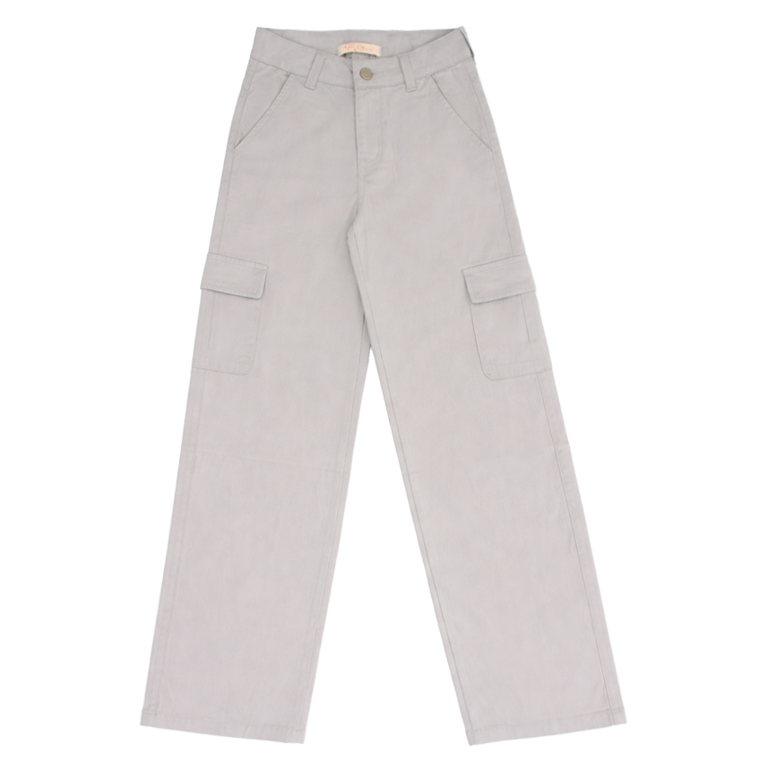 Calça Sarja Juvenil Tom Ery Wide Leg com Bolso Lateral