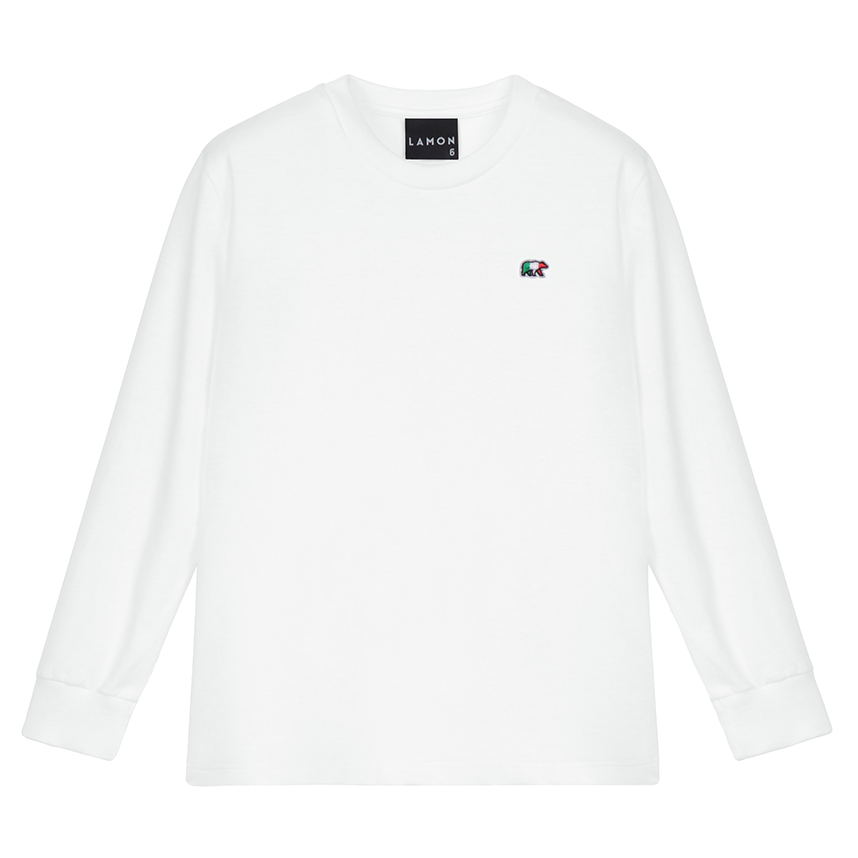 Camiseta Juvenil Lamon Manga Longa Aplique Bordado Lisa