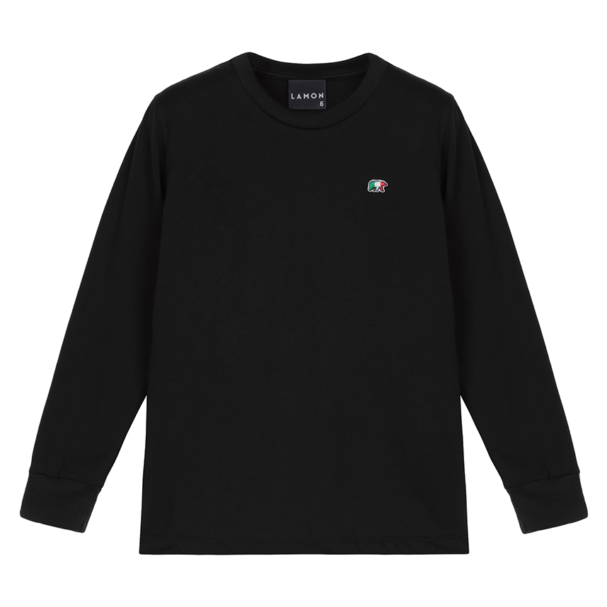 Camiseta Juvenil Lamon Manga Longa Aplique Bordado Lisa