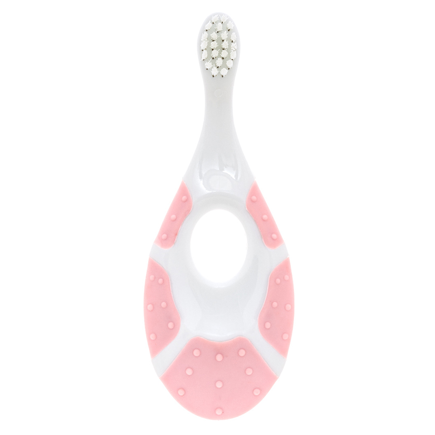 Escova Dental Bebê Buba Primeiros Dentinhos Rosa