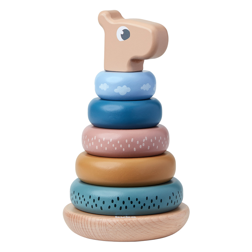 Brinquedo Educativo Bebê Buba Torre Empilhável Cloudy