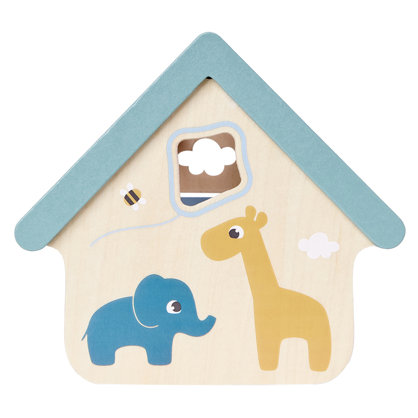 Brinquedo Educativo Bebê Buba Casinha Encaixe Cloudy