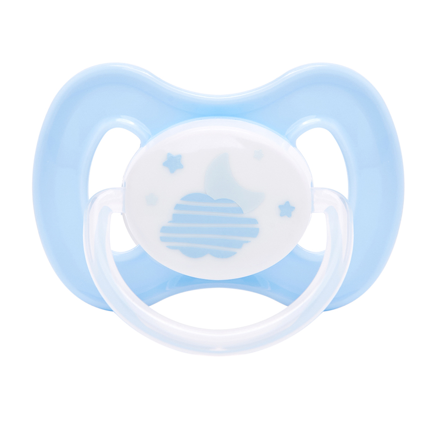 Chupeta Bebê Buba Comfort Noturna Nuvem Azul Tam 1
