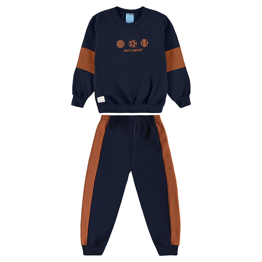 Conjunto Infantil Kamylus Blusão Estampa De Bolas E Calça