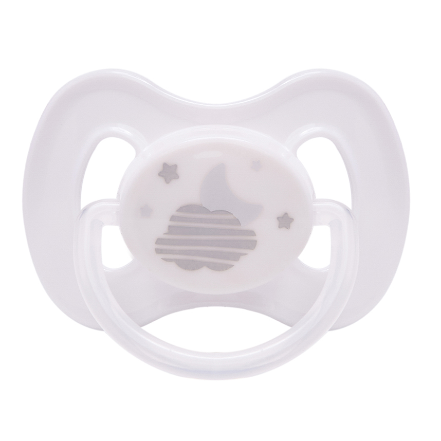 Chupeta Bebê Buba Comfort Noturna Nuvem Cinza Tam 1