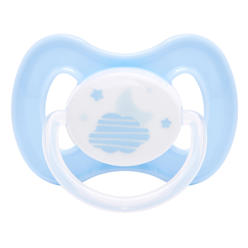 Chupeta Bebê Buba Comfort Noturna Nuvem Azul Tam 2
