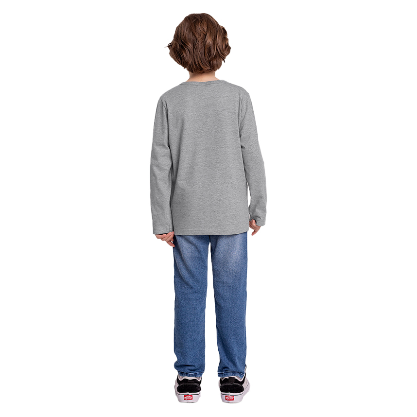 Camiseta Infantil Fakini Manga Longa Estampa Battle Avengers