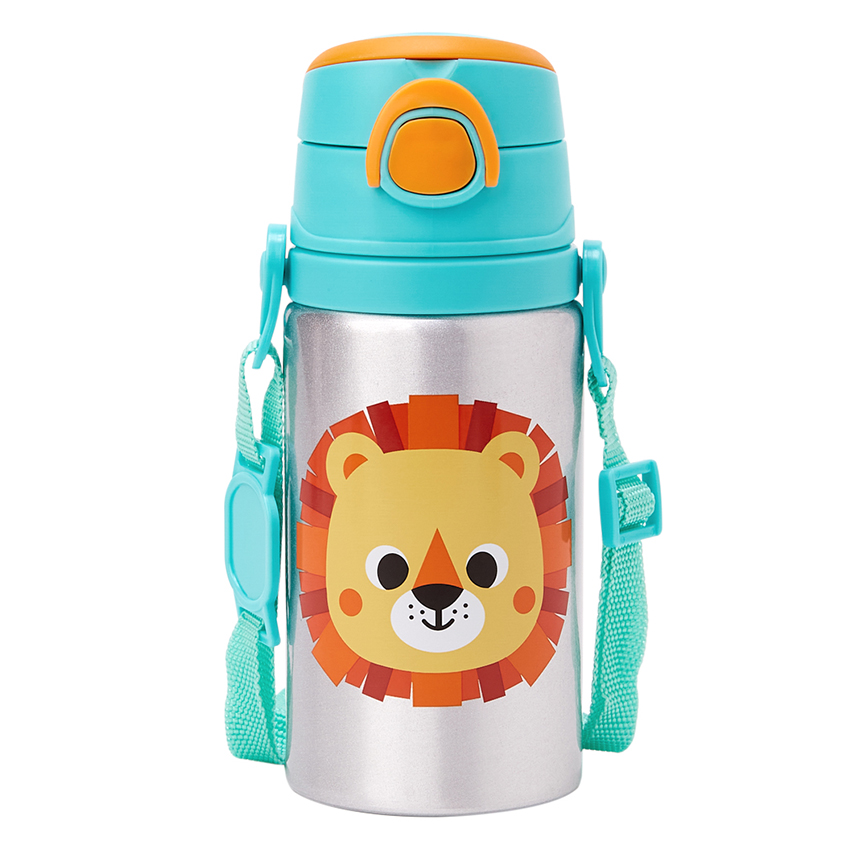 Garrafinha de Alumínio Infantil Buba Zoo Dino 450 ml