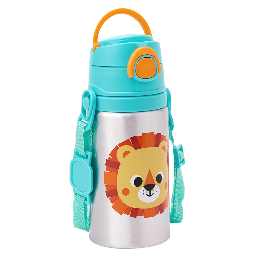 Garrafinha de Alumínio Infantil Buba Zoo Dino 450 ml