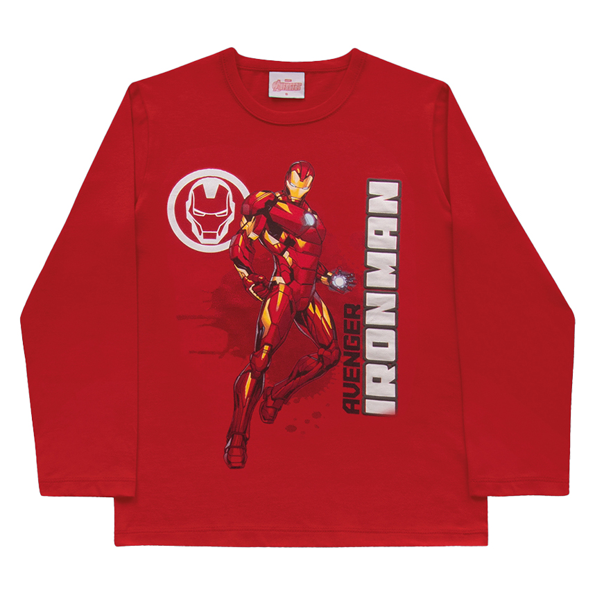 Camiseta Infantil Fakini Manga Longa Estampa Avengers Hulk