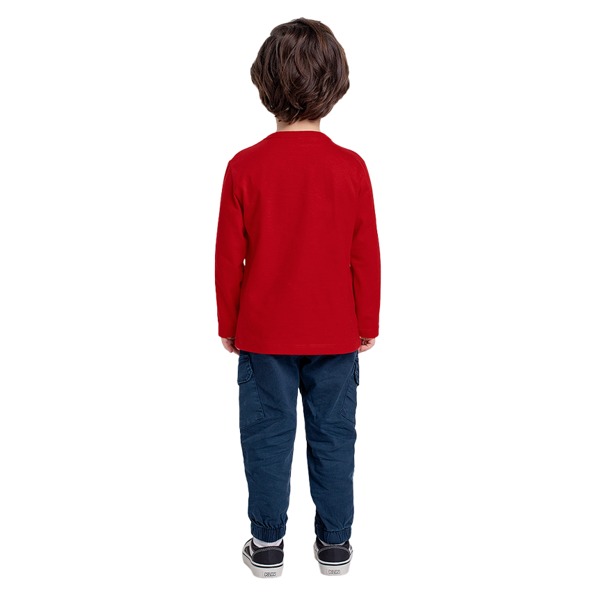 Camiseta Infantil Fakini Manga Longa Estampa Spiderman
