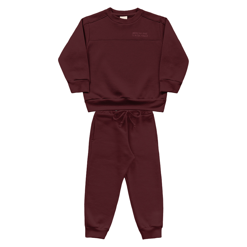Conjunto Infantil Fakini Blusão Bordado E Calça