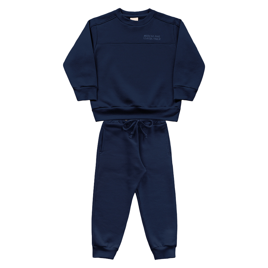 Conjunto Infantil Fakini Blusão Bordado E Calça