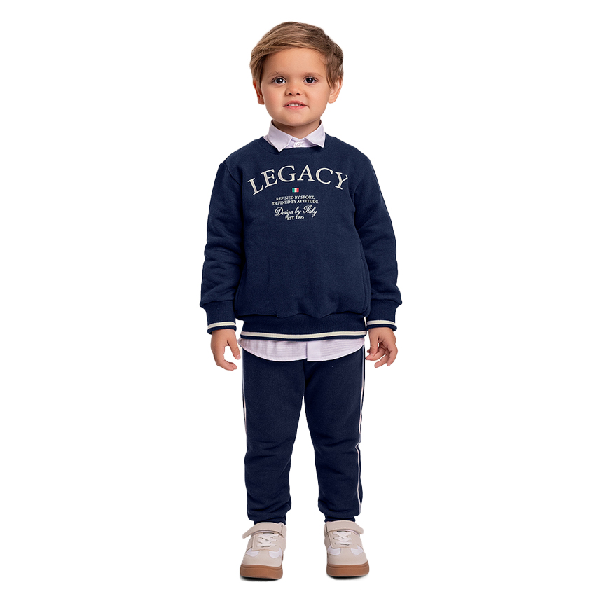 CONJUNTO Infantil FAKINI  Blusão Estampa LEGACY E Calça