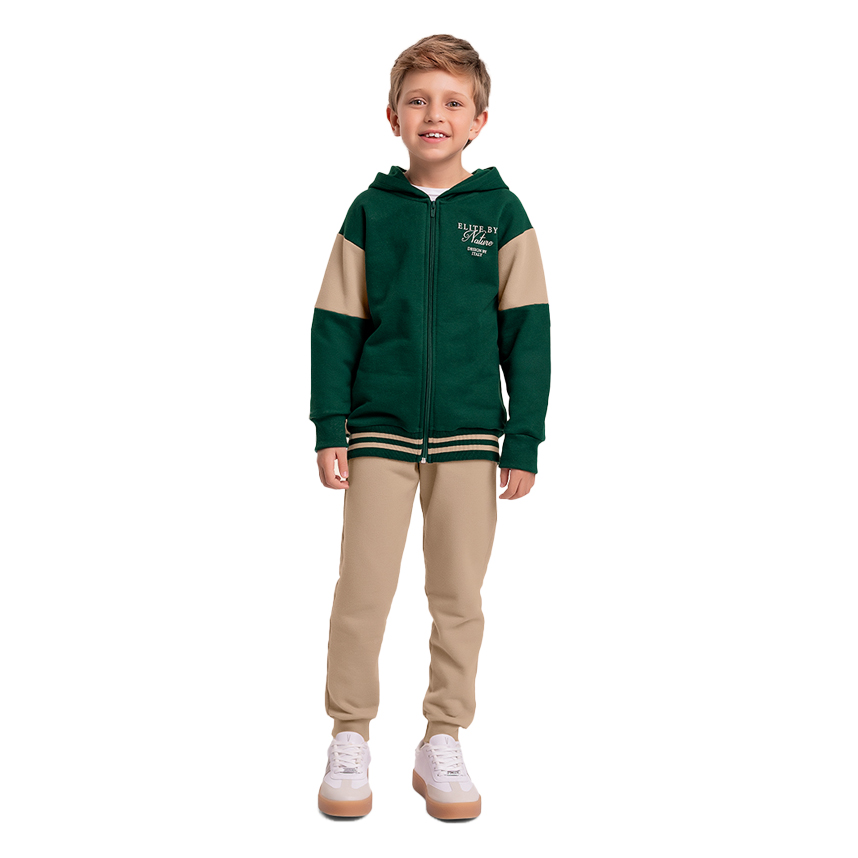 Conjunto Infantil Fakini Jaqueta Estampa Elite E Calça