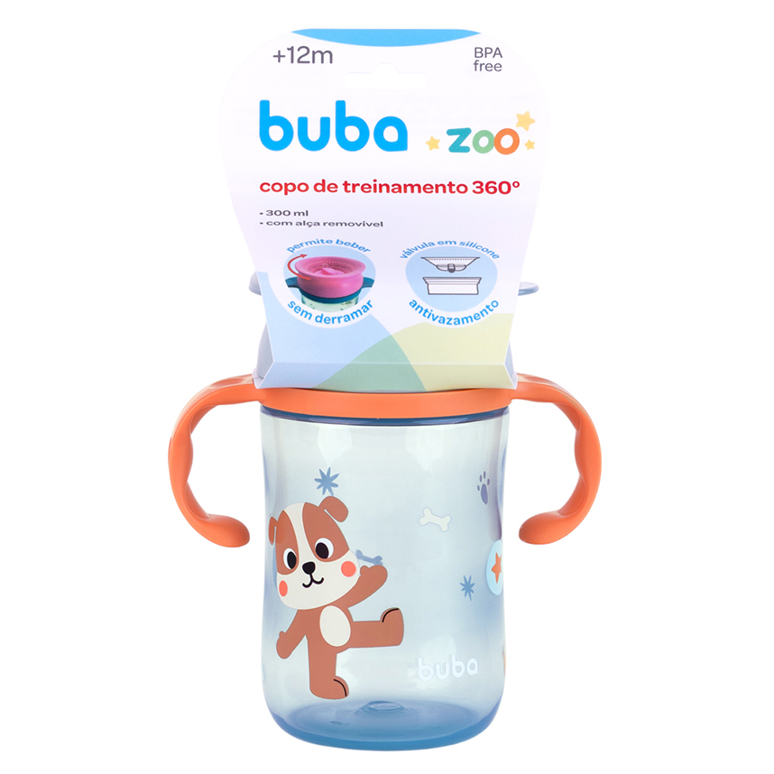 Copo de Treinamento Buba Zoo Cachorro 360 ml
