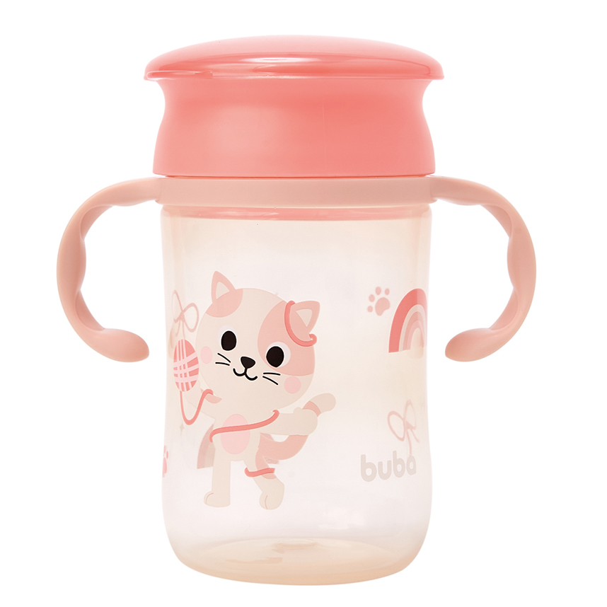 Copo de Treinamento Buba Zoo Gatinho 360 ml