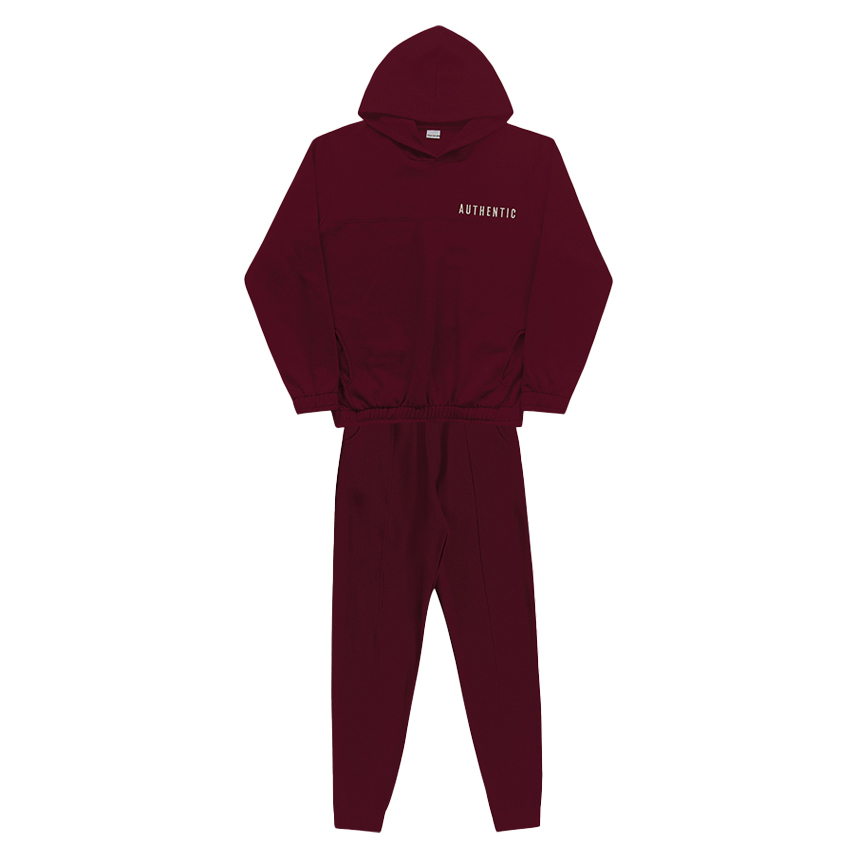 Conjunto Juvenil Fakini Blusão Bordado Authentic E Calça