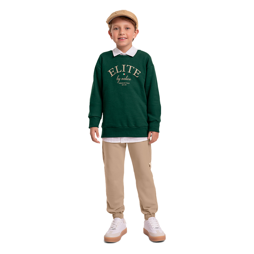 Conjunto Infantil Fakini Blusão Estampa Elite E Calça
