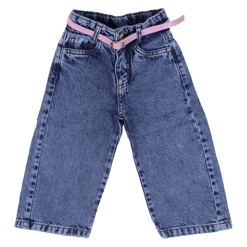 Calça Jeans Infantil Frommer Je Wide Sky Com Cinto