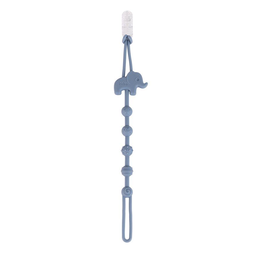 Prendedor de Chupeta Buba em Silicone Cloudy Elefante Prendedor de Chupeta Buba em Silicone Cloudy Elefante
