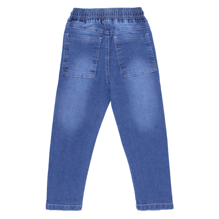 Calça Jeans Infantil Faos Cós Elástico Bolso Faca