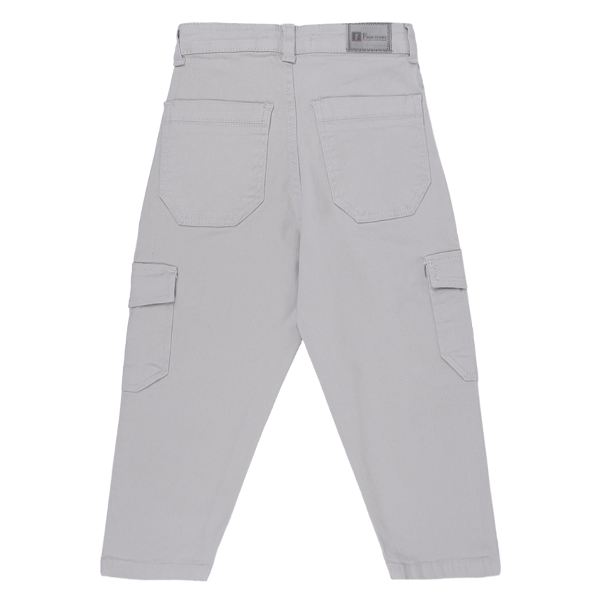 Calça Sarja Infantil Faos Cargo Com Bolso Faca