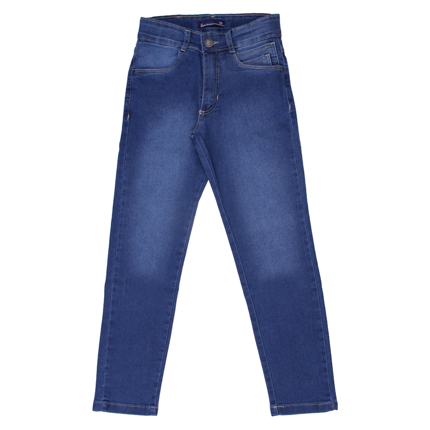 Calça Jeans Juvenil Faos Skinny Cós Elástico Básica