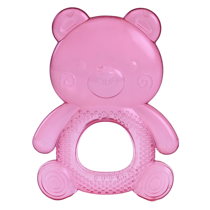 Mordedor Para Bebê Buba com Água Ursinho Rosa