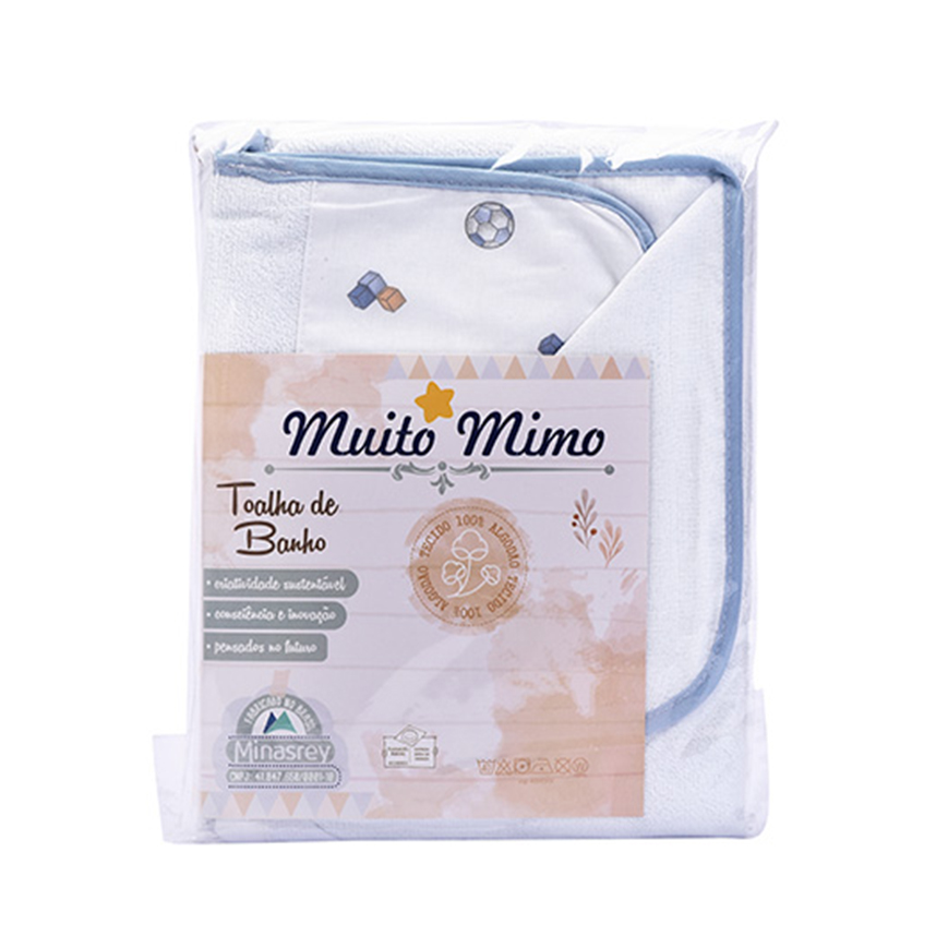 Toalha Felpa Bebê com Capuz Minasrey Muito Mimo Raposa
