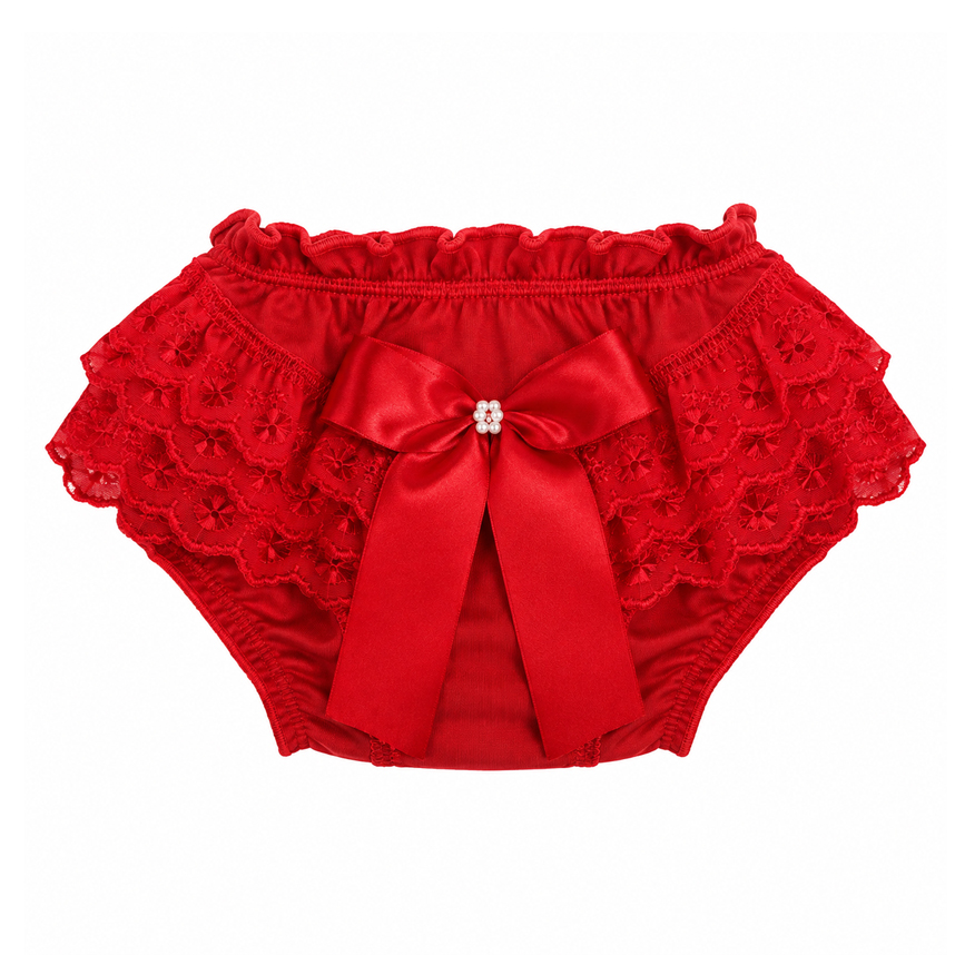 Calcinha Infantil Zulekinha Tapa Fralda Babado Laise