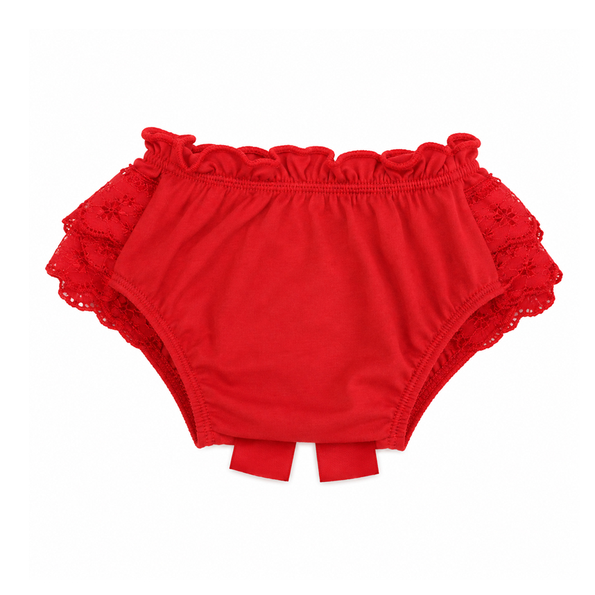 Calcinha Infantil Zulekinha Tapa Fralda Babado Laise