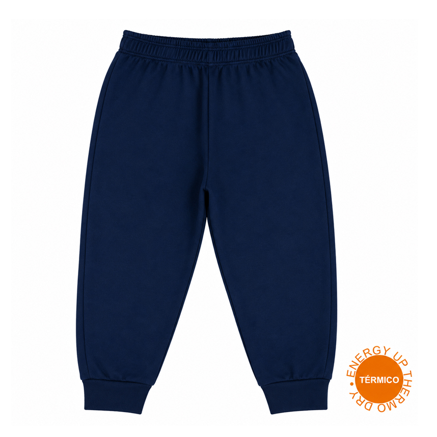 Calça Jogger Infantil Everly Jogger Térmica com Bolso Lisa