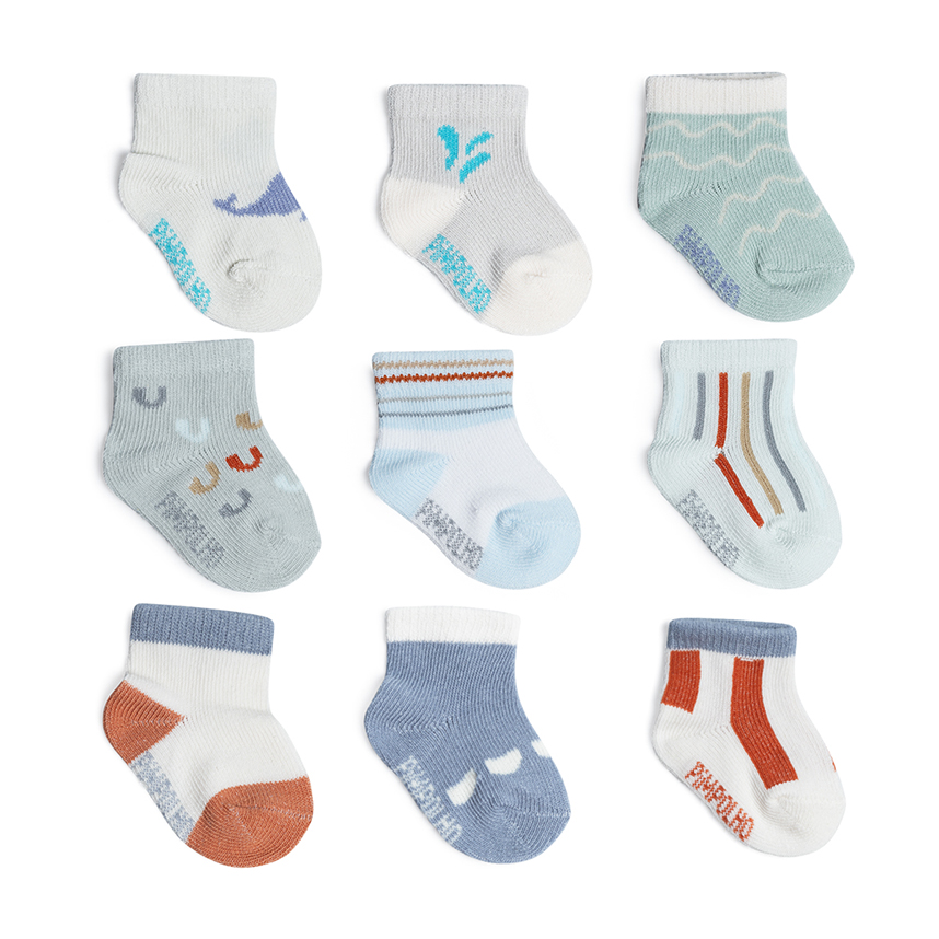 Meia Bebê Pimpolho Estampada Kit com 3 Pares