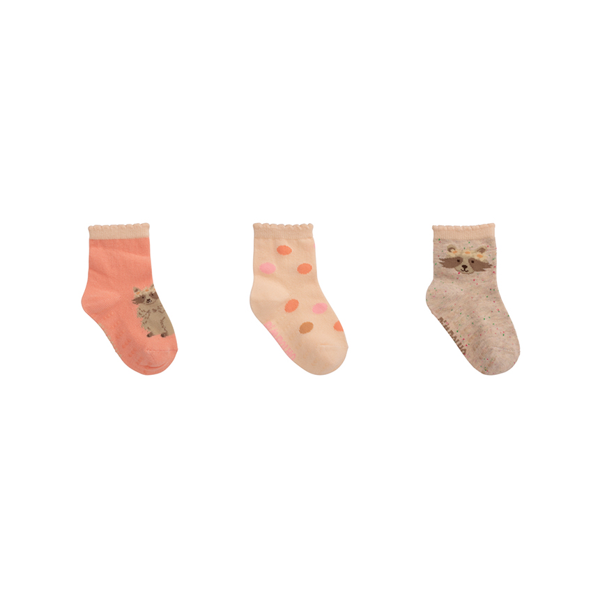 Meia Infantil Pimpolho Estampada Kit com 3 Pares