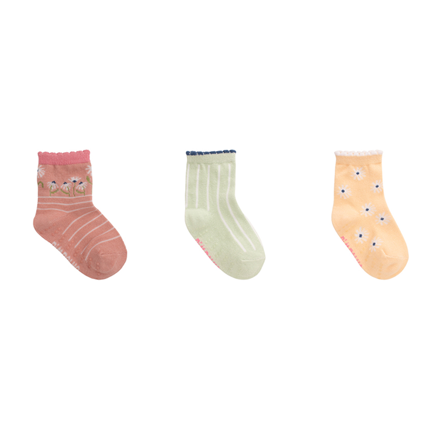 Meia Infantil Pimpolho Estampada Kit com 3 Pares