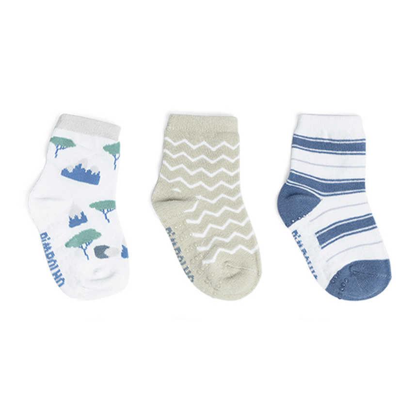 Meia Infantil Pimpolho Estampada Kit com 3 Pares