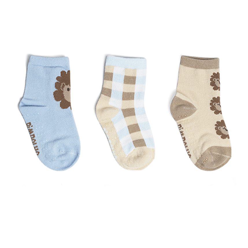 Meia Infantil Pimpolho Estampada Kit com 3 Pares
