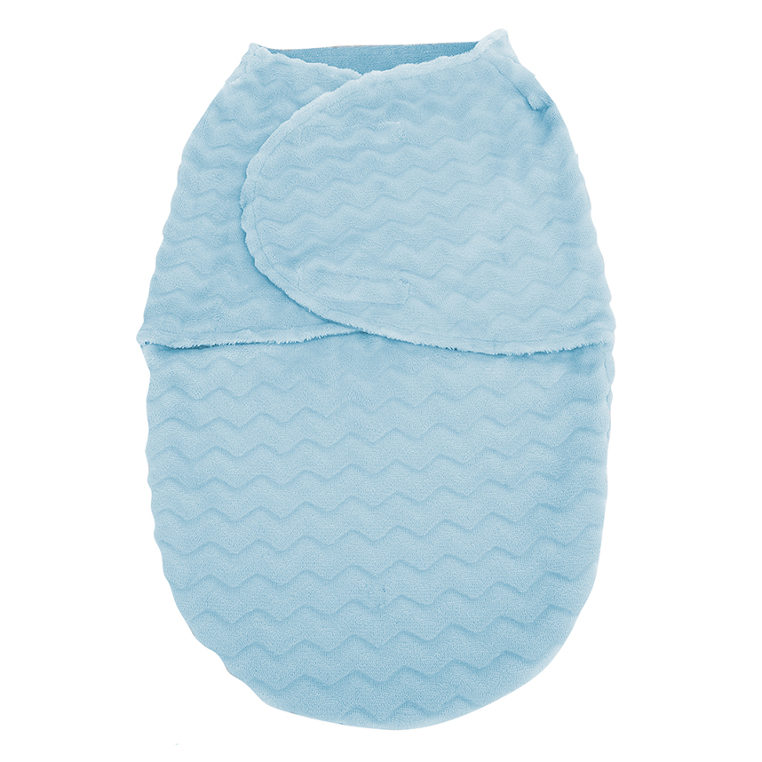 Saco de Dormir Bebê Buba Super Soft Chevron Azul