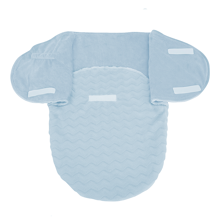 Saco de Dormir Bebê Buba Super Soft Chevron Azul