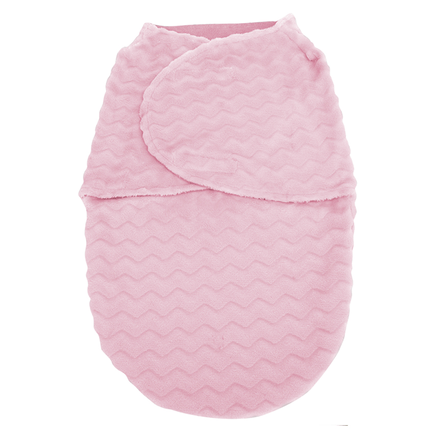 Saco de Dormir Bebê Buba Super Soft Chevron Rosa