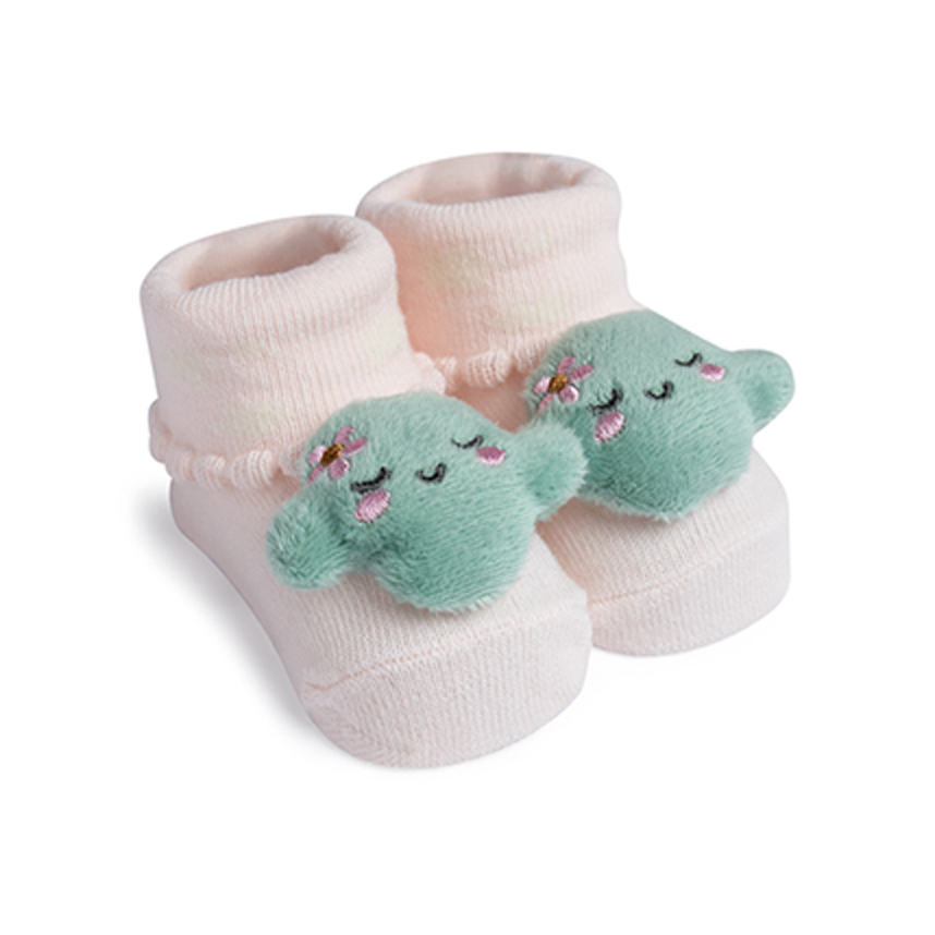 Meia Bebê Pimpolho Menina Aplique Bichinho LED
