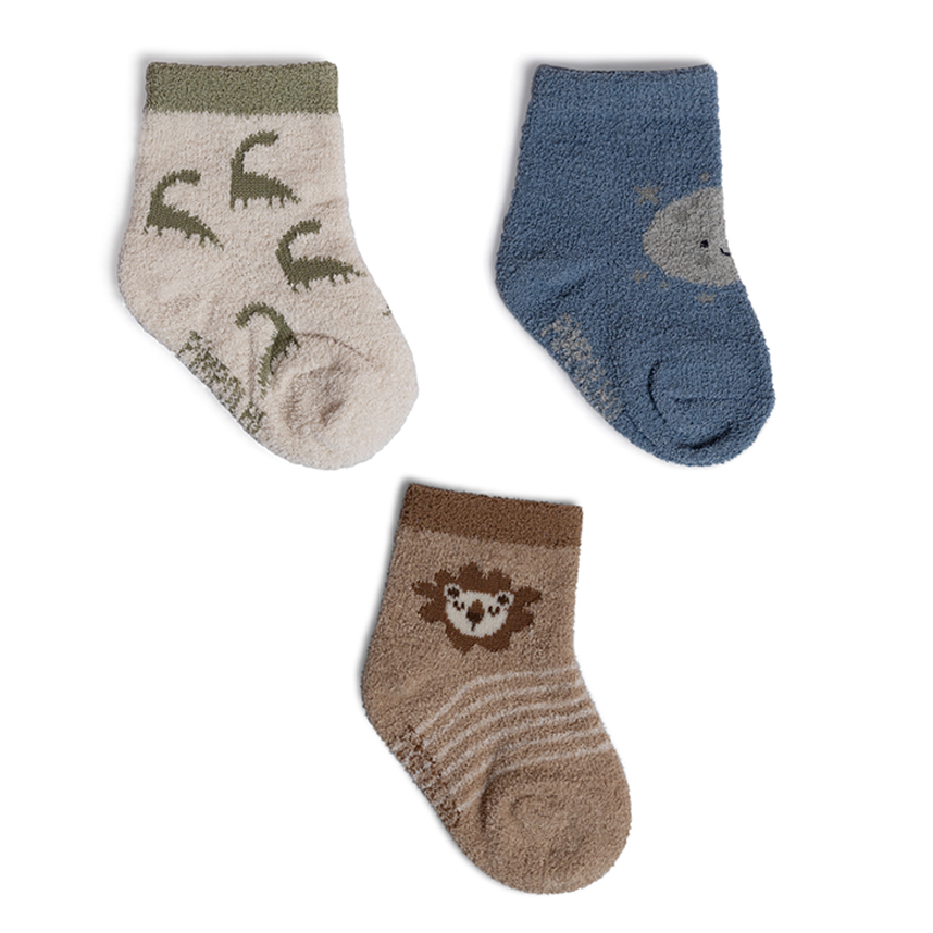 Meia Bebê Pimpolho Menino Felpuda Estampada